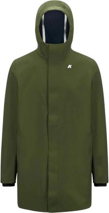 K-Way Marlyn Bonded - Heren - Parka Jassen - Groen - M - Polyester - Jassen
