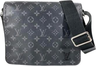 Louis Vuitton Pre-owned Cross Body Bags, male, Black, Size: ONE SIZE Pre-owned Vintage Canvas Cross Body Bag