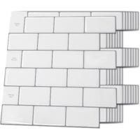 OEM Juego De 10 Azulejos Adhesivos Para Salpicaderos De Cocina, Azulejos Autoadhesivos Para Pared, Salpicaderos Autoadhesivos Para Cocina Y Ba&ntilde;o, 30 X 30 