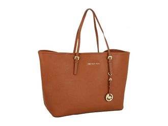 Michael Kors Saffiano Medium Travel Tote Tote Handbags Luggage, Leather