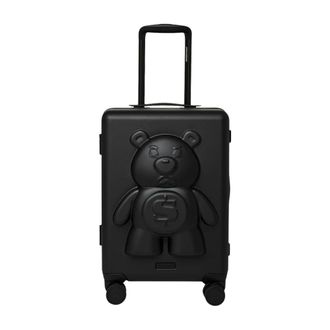 Sprayground Sprayground - Moneybear Mogul handbagagekoffer - unisex - Koffers - Zwart - Maat: ONE Size Satijn