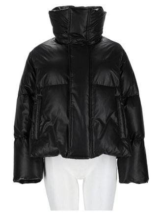 Maison Margiela Cropped Puffer Structured Collar Viscose-Blend Jacket