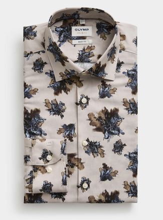 Olymp Mens Graffiti floral shirt Modern fit