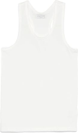 Yohji Yamamoto Katoenen tanktop - Wit