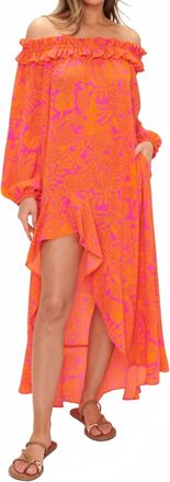 Show me your Mumu Bobbi Maxi Dress In Fuchsia Shells