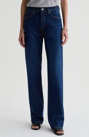 AG - Adriano Goldschmied Sydney High Waist Relaxed Straight Leg Jeans in Recoup at Nordstrom, Size 27