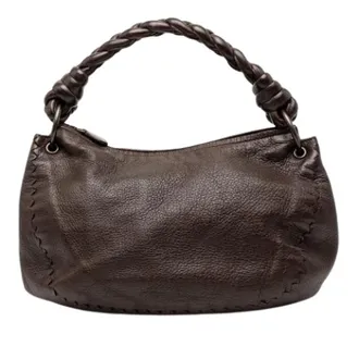 Bottega Veneta Pre-owned Handbags, female, Brown, Size: ONE SIZE Pre-owned Hobo Bag
