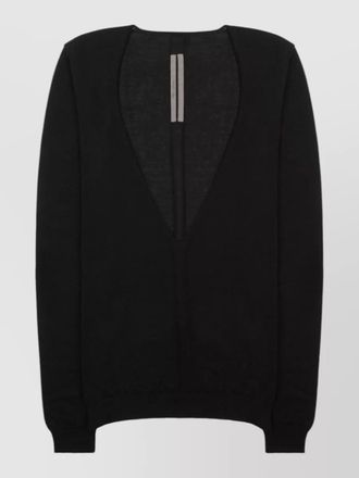 Rick Owens virgin wool v-neck sweater