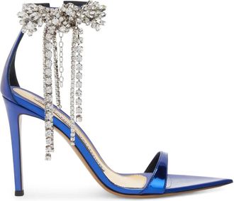 Alexandre Vauthier Sandali con strass 105mm - Blu