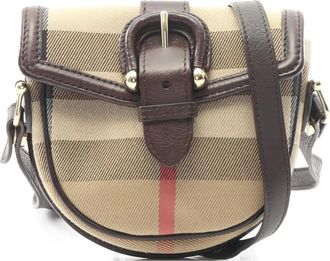 Burberry 2000s crossbodytas met gespdetail - Beige