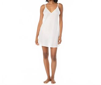Helen Jon V-Neck Slip Dress In White