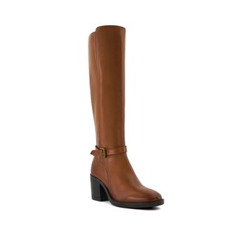Dune London Womens Ladies Trance - Knee-High Boots - Tan Leather (archived) - Size UK 3