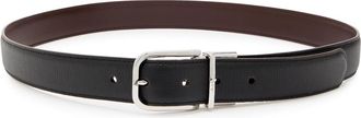 Paul Smith Reversible Grained Leather Belt - Black - 100 (L)
