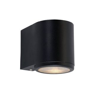 Netlighting Mandal Outdoor 1 Light Down Wall Light Black IP44 GU10