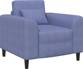vidaXL Sill&oacute;n Azul Jeans Tela Vidaxl