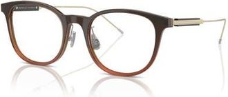 Brunello Cucinelli 51mm Rectangle optical glasses in Brown at Nordstrom