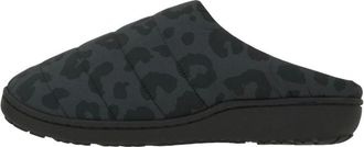 Subu Down Sandals Leopard Charcoal KR-12