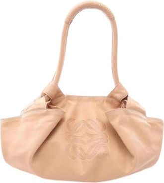 Loewe Pre-owned Nappa Aire Handbag - Dames - Vintage Schoudertas - Beige - ONE Size - Leer - Vintage