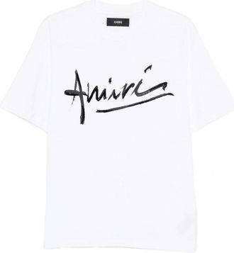Amiri SCRIPT T SHIRT Size: XL, colour: WHITE
