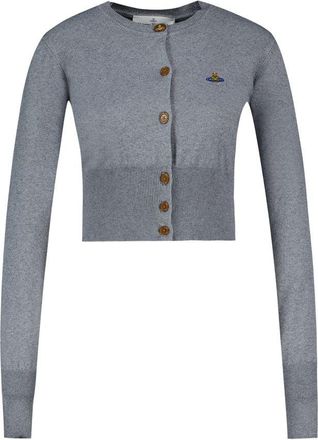 Vivienne Westwood Womens Cardigan Grey Cotton