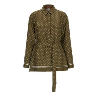 Max Mara MstTenuta Shirt - female - Max Mara Studio - Shirts - Green - 2XL - Blouses & Shirts