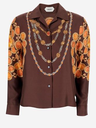 Versace Bedrucktes Seidenhemd von Versace