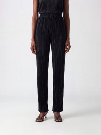 Forte_Forte Pantaloni plissettati in jersey a vita alta con gamba dritta