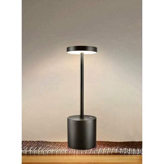 OEM L&aacute;mpara De Mesa Port&aacute;til Inal&aacute;mbrica A Pilas, 2 Niveles De Luz C&aacute;lida, Regulable, Ideal Para Dormitorio, Sala De Estar, Buf&eacute;, Restaurante, Uso Interio