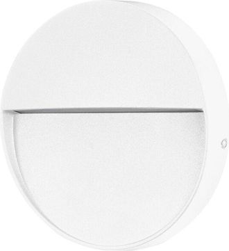 Forlight Nod Round Foco Led Exterior Ip65 De Superficie Para Pared. L&aacute;mpara De Pared Para Se&ntilde;alizar Caminos. Escaleras Y Rodapi&eacute;s. Led 2.6w Blanco C&aacute;lido 3000k