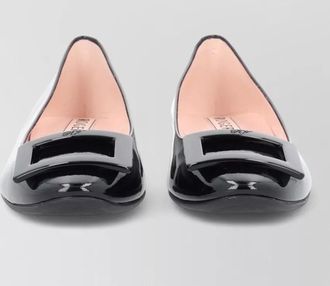 Roger Vivier ballerina shoes round toe patent buckle