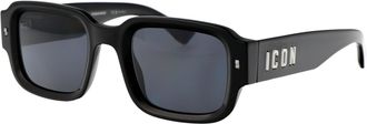 Dsquared2 Mens Sunglasses Icon0009-S Black Acetate