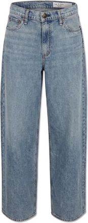 Rag & Bone Sofie Wide-Leg Jeans - Dames - Loose Fit Jeans - Blauw - W28 - Katoen - Jeans