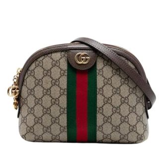 Gucci Pre-owned Cross Body Bags, female, Beige, Size: ONE SIZE Pre-owned Ophidia Crossbody Bag