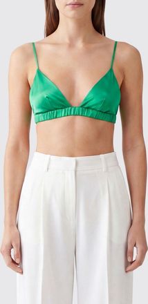 Frankie Shop Top bralette Nina cropped in raso con scollo a V