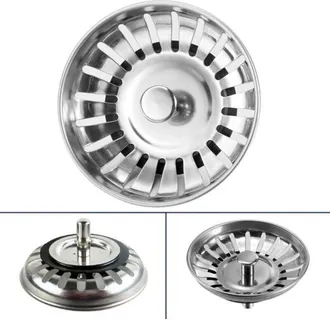 OEM Tap&oacute;n Fregadero - Acero Inoxidable Pulido - Di&aacute;metro 83 Mm - Universal Para Fregaderos Cocina Ba&ntilde;o Ba&ntilde;era Ducha - 1 Unidad