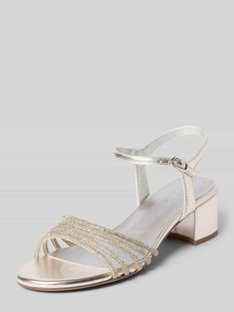 Tamaris Tamaris Sandaletten mit Strasssteinbesatz in Silber, Gr&ouml;&szlig;e 36