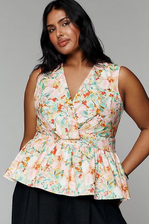 Hutch Chance Strapless Peplum Top