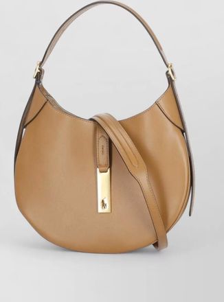 Ralph Lauren leather shoulder bag gold tone hardware