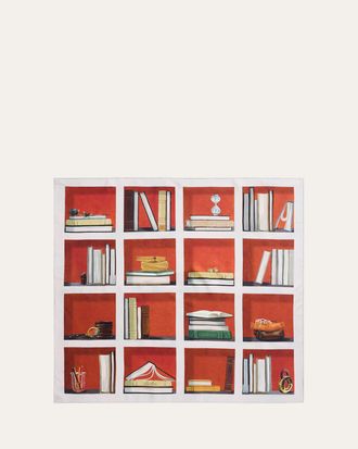 Loro Piana La Libreria Silk Foulard Scarf