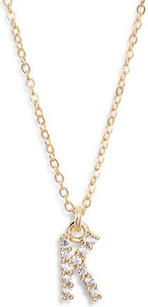 Set & Stones Gemma Initial Necklace in Gold /K at Nordstrom