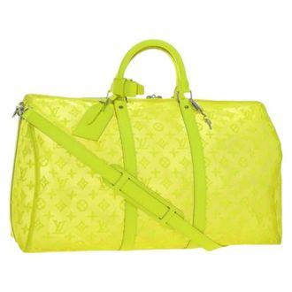 Louis Vuitton Pre-owned Vintage Monogram Boston Bag - Dames - Pre-owned - Geel - Maat: ONE Size