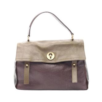 Saint Laurent Pre-owned Handbags, female, Brown, Size: ONE SIZE Pre-owned Muse Two Leather Handbag