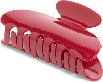 L. Erickson Tatum Claw Clip in Red at Nordstrom