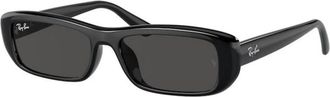 Ray-Ban Authentieke Stijlvolle Brillen- Premium Kwaliteit! - unisex - Zonnebrillen - Zwart - 55 MM - Accessoires