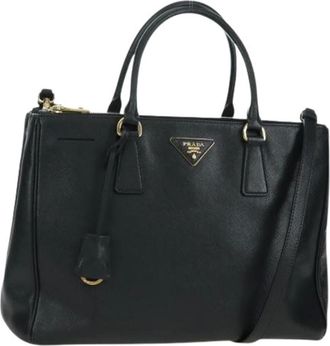 Prada Pre-owned Handbags, female, Black, Size: ONE SIZE Pre-owned Vintage Saffiano Hand Bag