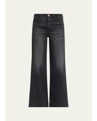 Moussy Vintage Pintuck Flare Jeans