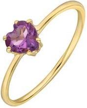 Bony Levy 14K Gold Heart Stone Ring in 14K Yellow Gold Amethyst at Nordstrom Rack, Size 7.5