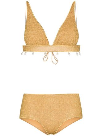 Oséree Bikini a triangolo Lumière - Oro