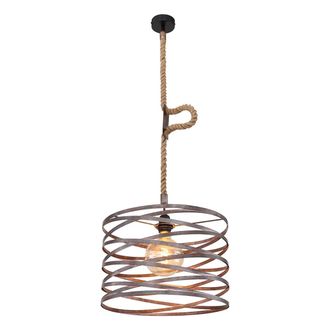 Globo Lighting L&aacute;mpara Colgante - Marco - Negro - Metal - &Oslash; 40cm - E27 - - Globo