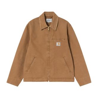 Carhartt Work in Progress Jassen, Heren, Bruin, XL, Katoen, Detroit Jacket Hamilton